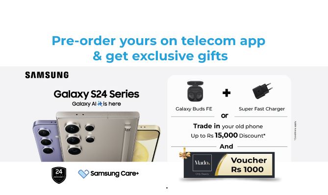 Link for Pre Ordering of Samsung S24 on Telecom App