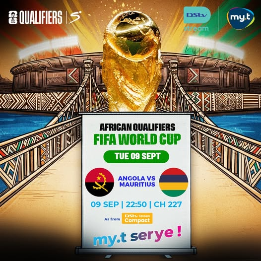 Ale Moris 🇲🇺💪🔥  We’re all in with Mauritius for the World Cup Qualifiers 🫶🏼⚽  👉Tune in LIVE today on DStv Stream and cheer for Team Mauritius 🇲🇺as they take on Angola 🇦🇴